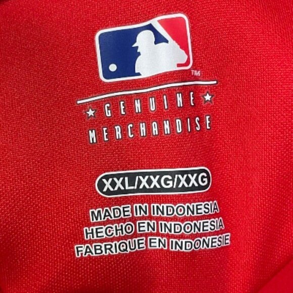 Mlb Genuine Merchandise St Louise Cardinals V-Neck Henley Short Sleeve Size XXL - Picture 3 of 4